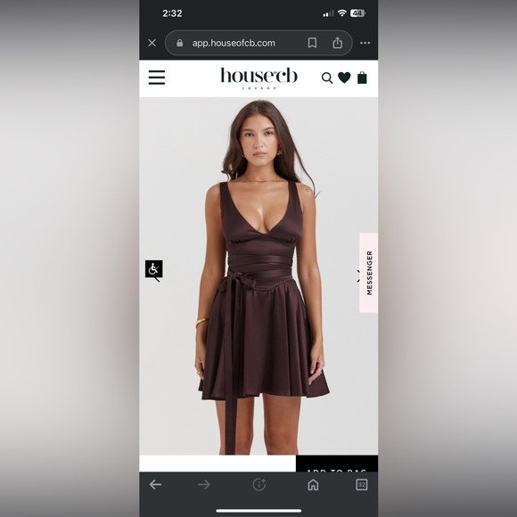 House of CB Dresses & Skirts - House of CB Shiema Rich Brown Mini Dress